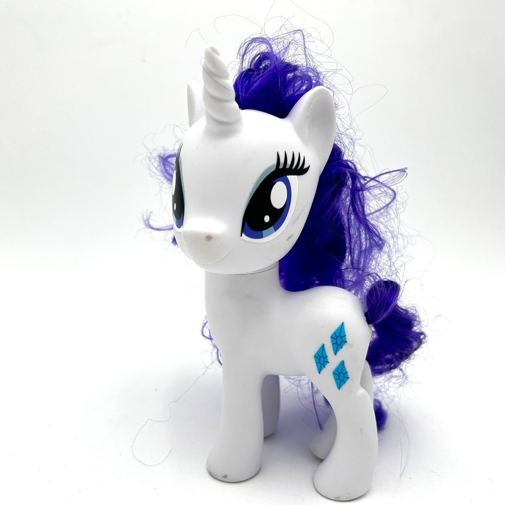 Hasbro 2016 My Little Pony Rarity 6" White Unicorn Purple Hair Toy Figure